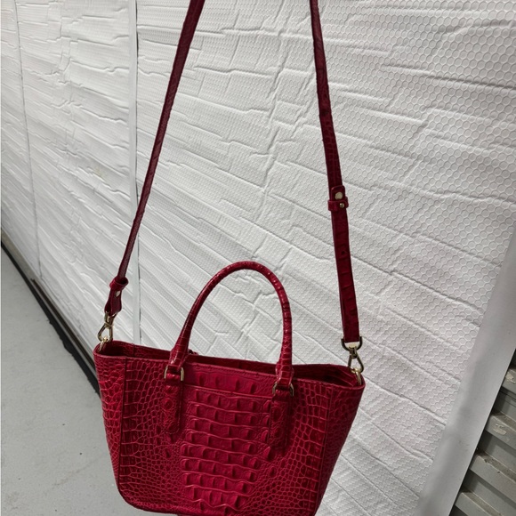 Handbags - Brahmin Red Crocodile-Embossed Women's Bag